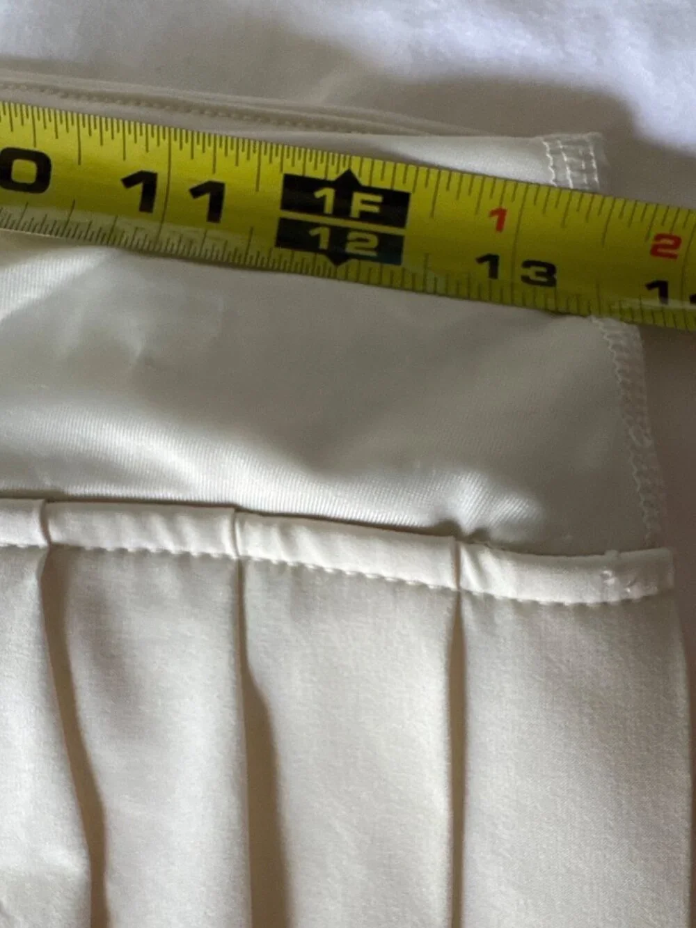 Crane Womens Premium Pleated Skort Built-In Short Cream S Activewear Pickleball - Picture 15 of 16